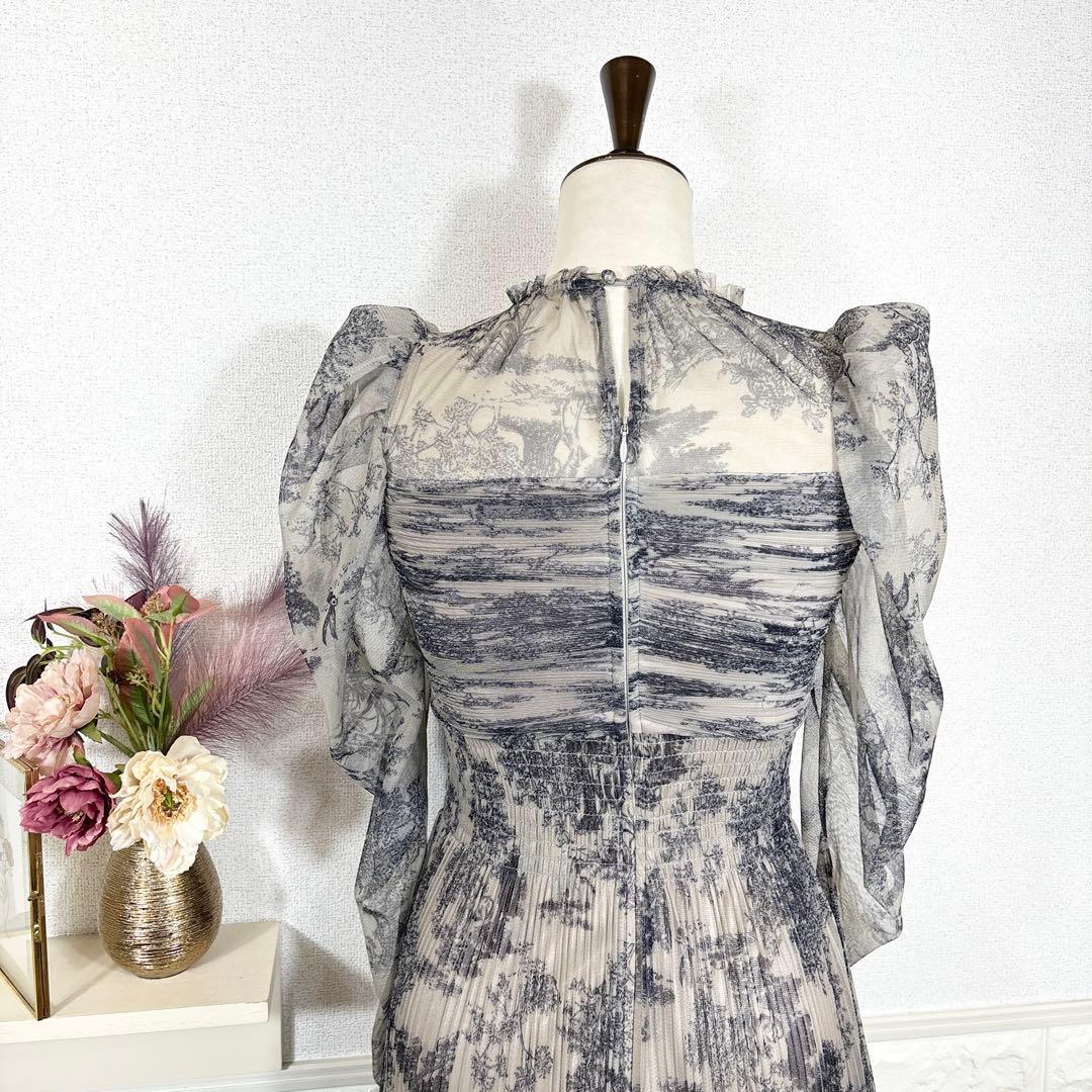 SNIDEL★　ドレス　プリーツチュールワンピース　トワルドジュイ　オケージョン