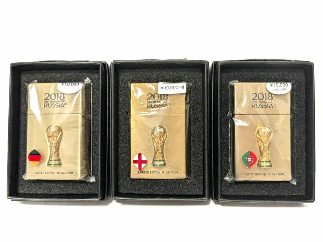 【新品】 FIFAワールドカップ2018 オイルライター 3セット(三万円)