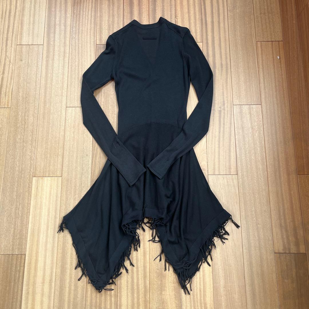 Jean Paul Gaultier 90sアシンメトリー フリンジカーディガン