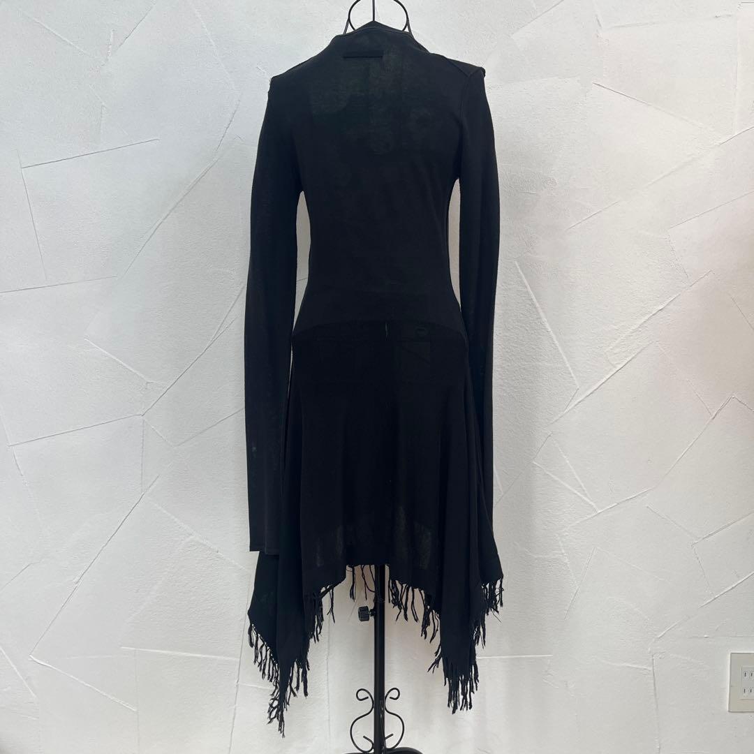 Jean Paul Gaultier 90sアシンメトリー フリンジカーディガン