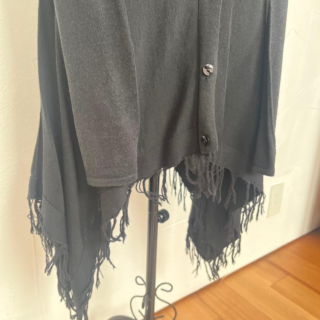 Jean Paul Gaultier 90sアシンメトリー フリンジカーディガン