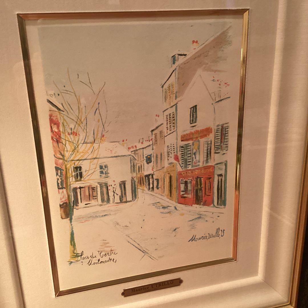 nakanakaモーリス・ユトリロ「雪のモンマルトル」1947年オリジナル