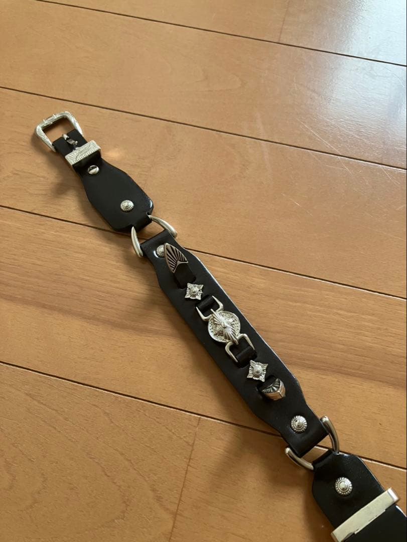 s*認様 TOGA l leather narrow belt