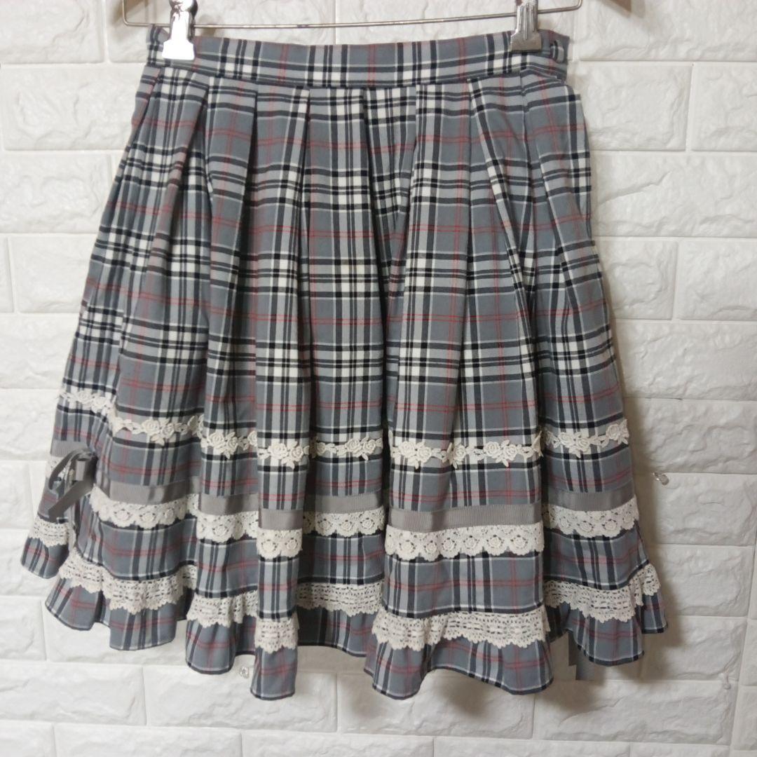 BABY.THE STARS SHINE BRIGHTグレーチェック スカート