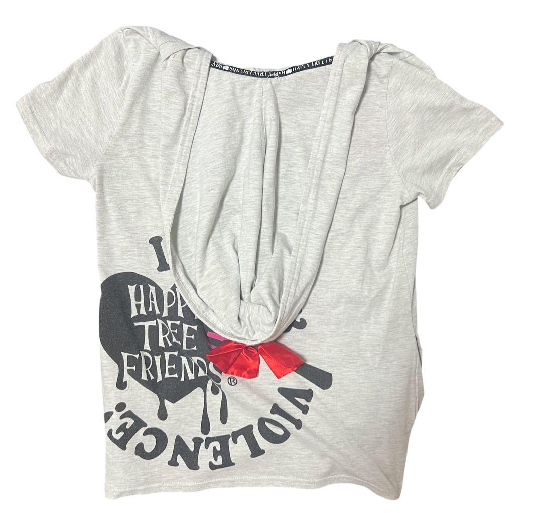 ハッピーツリーフレンズ フード付きTシャツ Sサイズ パーカー 美品 希少