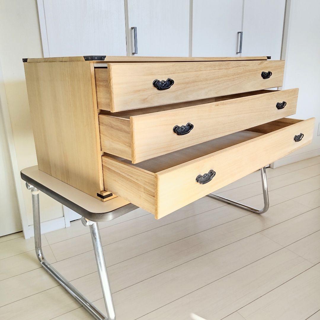 レトロ　桐箪笥　和 チェスト　引出し収納　キャビネット　和装 着物　タンス　希少