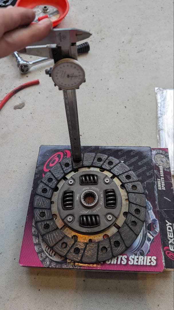 EXEDY ウルトラファイバー クラッチディスク JA11後期用 400km使用