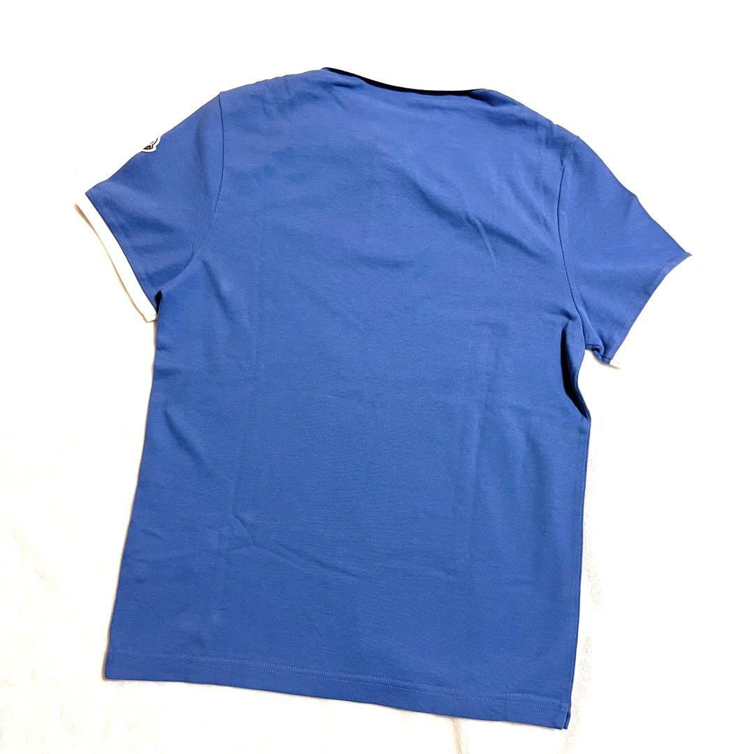 あきいぬ様☆MONCLER モンクレール 半袖ポロシャツ ブルー Sサイズ