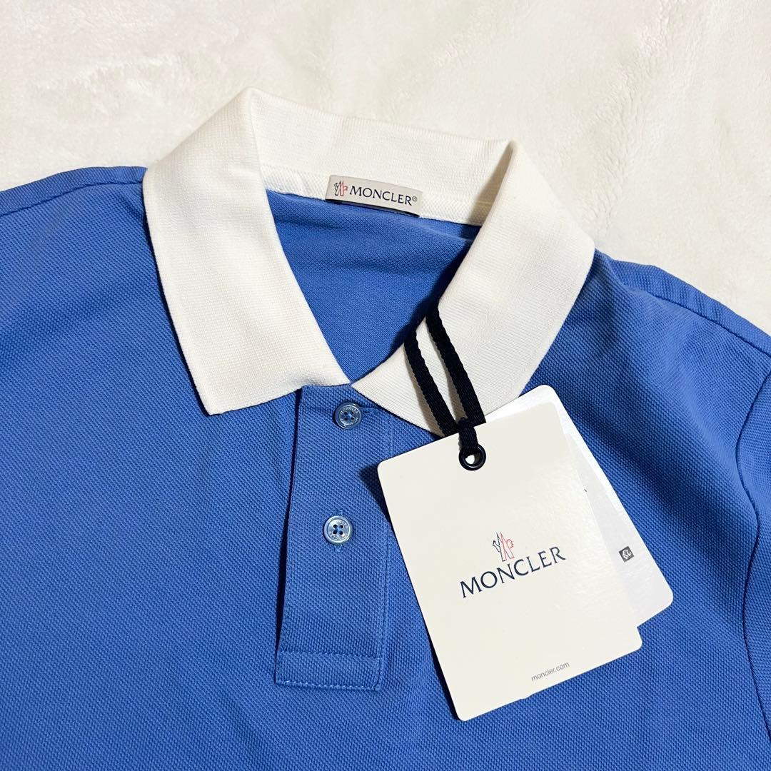 あきいぬ様☆MONCLER モンクレール 半袖ポロシャツ ブルー Sサイズ