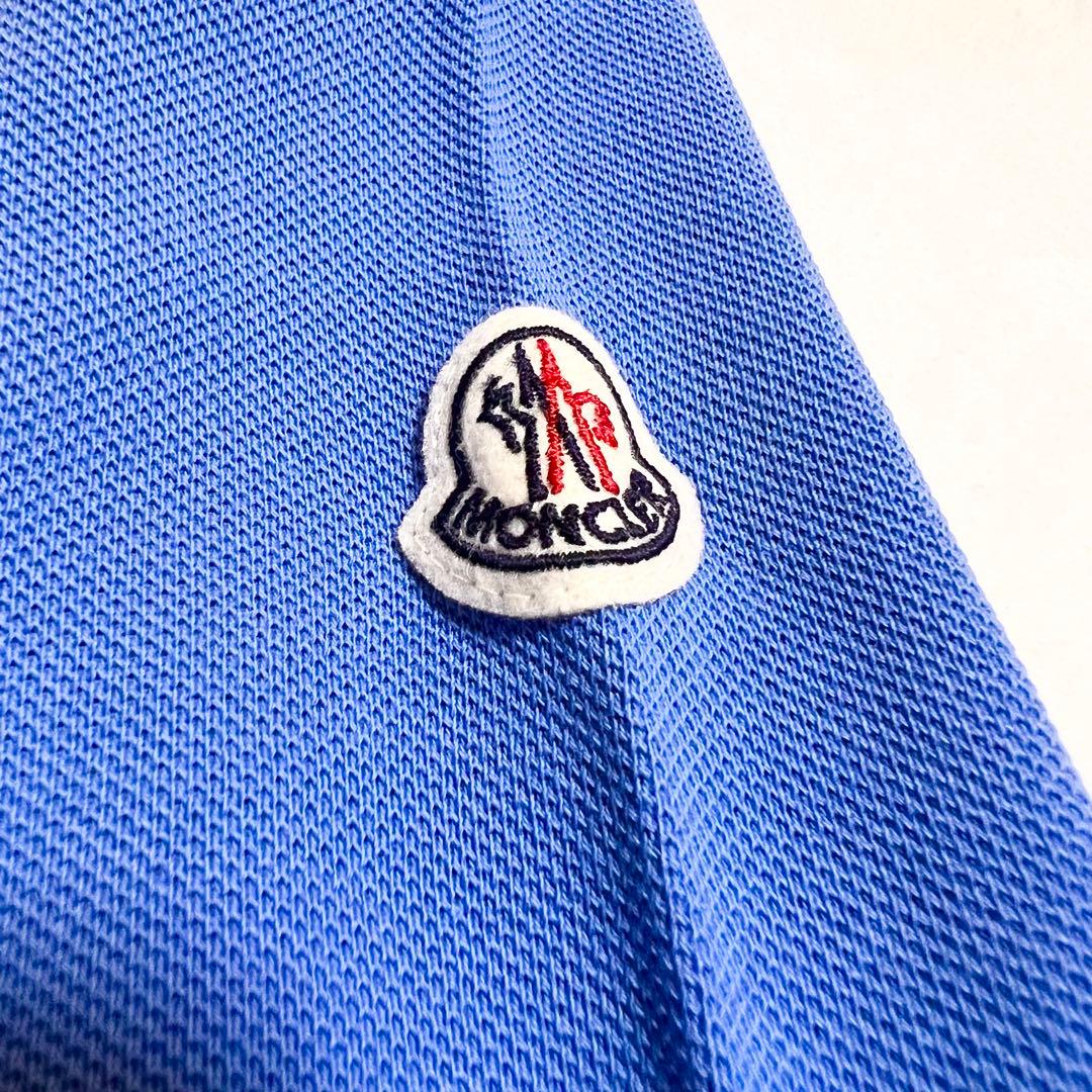あきいぬ様☆MONCLER モンクレール 半袖ポロシャツ ブルー Sサイズ