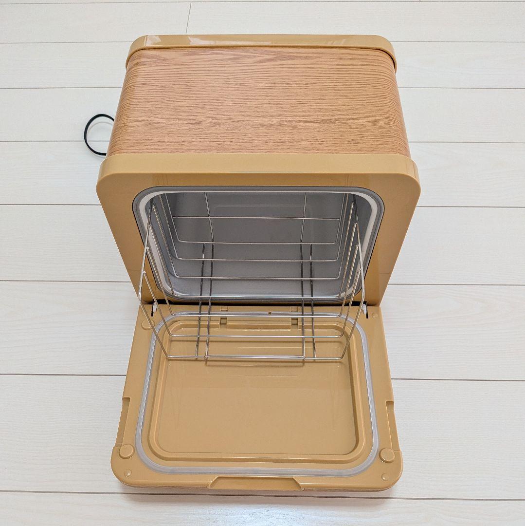 【極美品】タオルウォーマー C-080 前開き 8L 小型 ホットキャビ 木目調