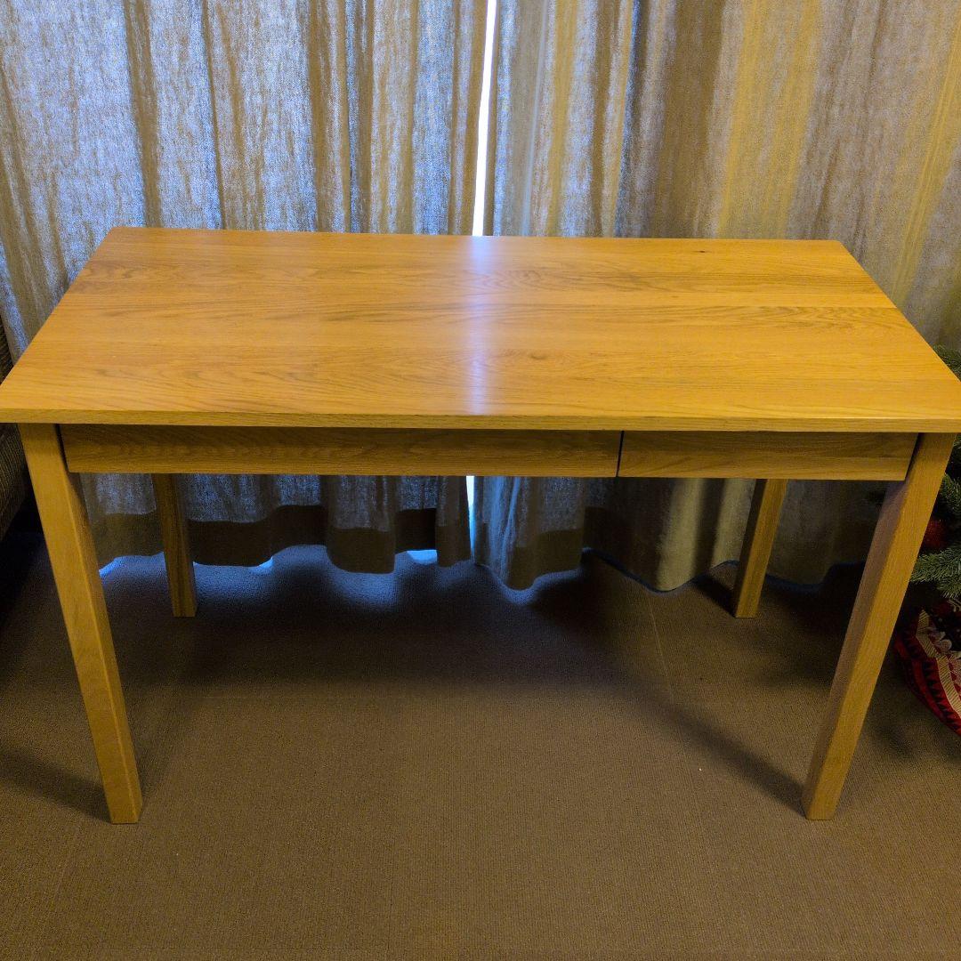 無印　木製デスク　オーク材