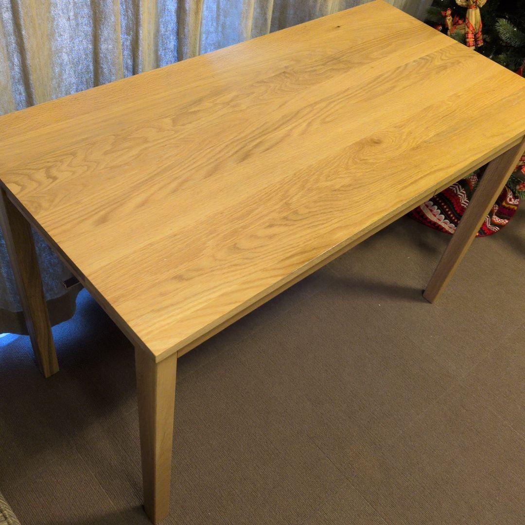 無印　木製デスク　オーク材