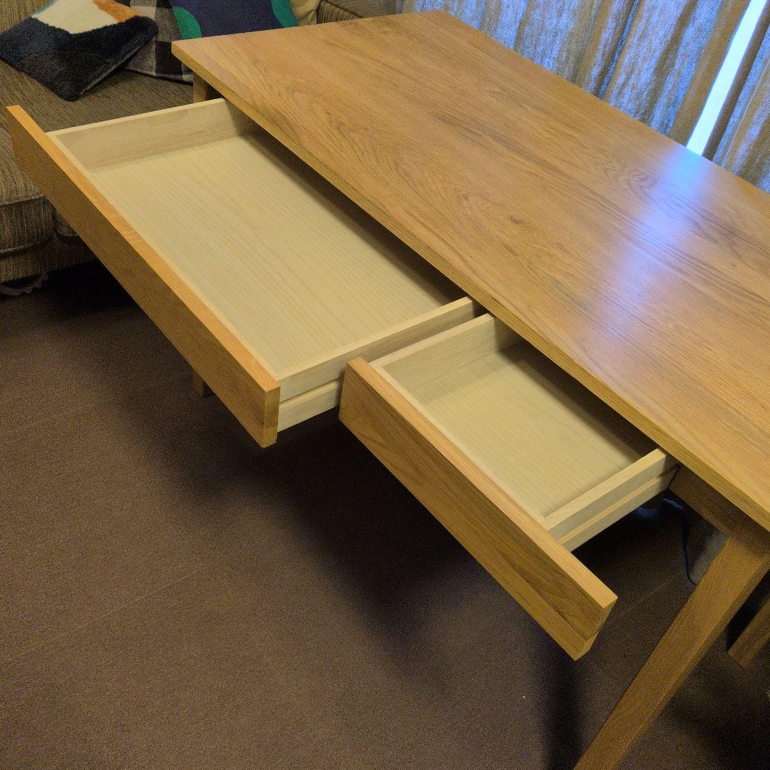 無印　木製デスク　オーク材