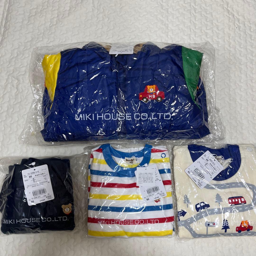 【新品タグ付き】ホットビスケッツ　ミキハウス　セット　サイズ90