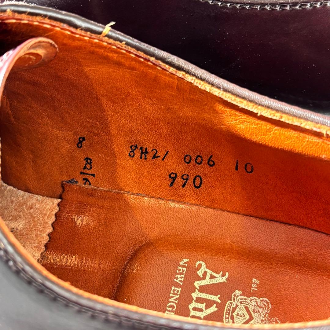 [美品]Alden 990 #8 us8d バーガンディ