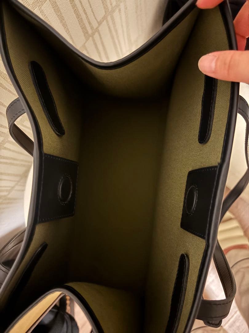 【極美品】GIANNI CHIARINI ビジネスバッグ ベージュ/ブラック　M