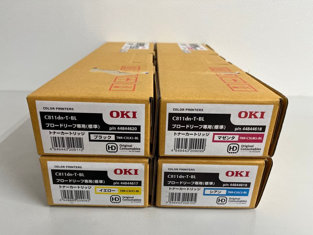 OKI C811dn-T-BL トナーカートリッジ 4色セット 純正品