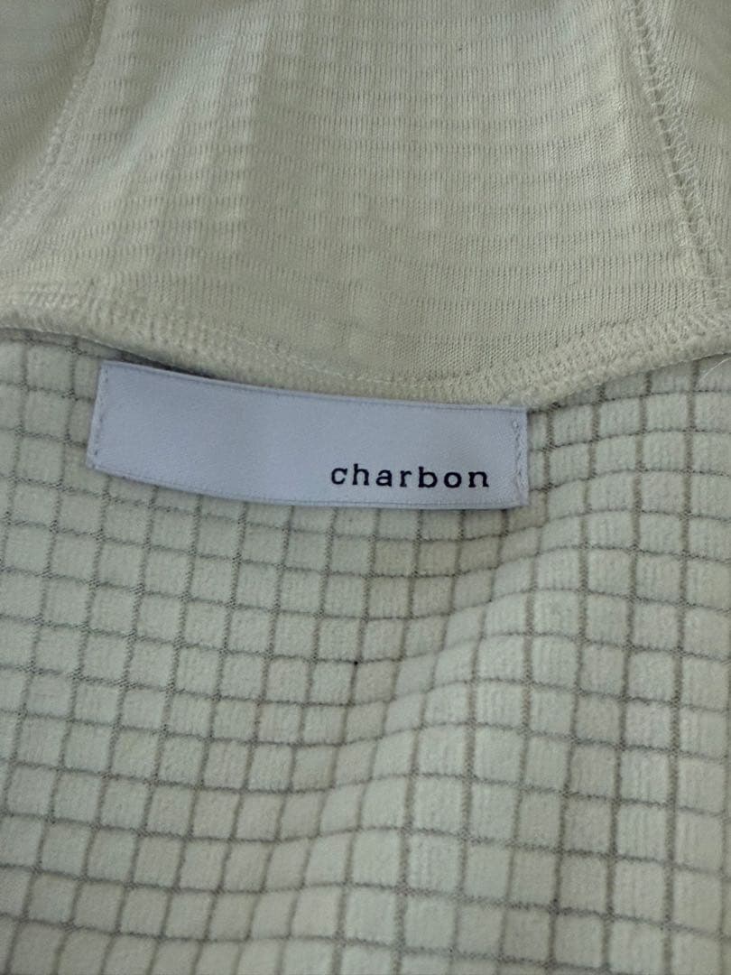 charbon POLARTEC パワーグリッドジップアップフーディー　Lサイズ