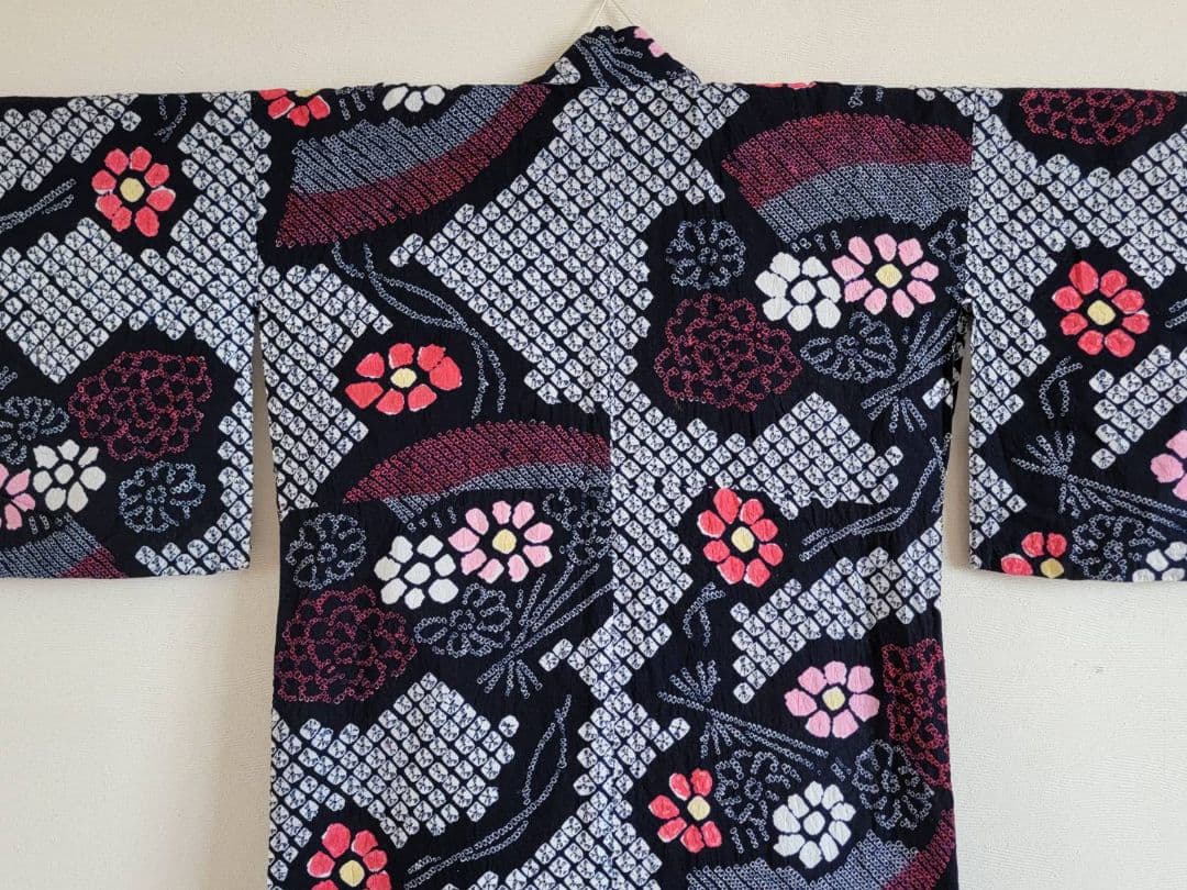 有松鳴海絞り　浴衣　美品