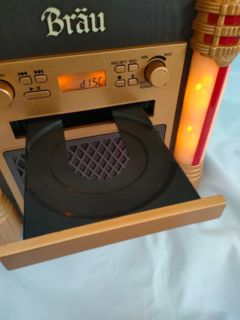 レトロ調 ジュークボックス型 CDプレーヤー ／箱・取説あり／動作確認済