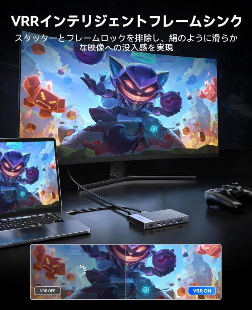 ORICO 4K@60Hz HDMI キャプチャーボード パススルー機能 HDR