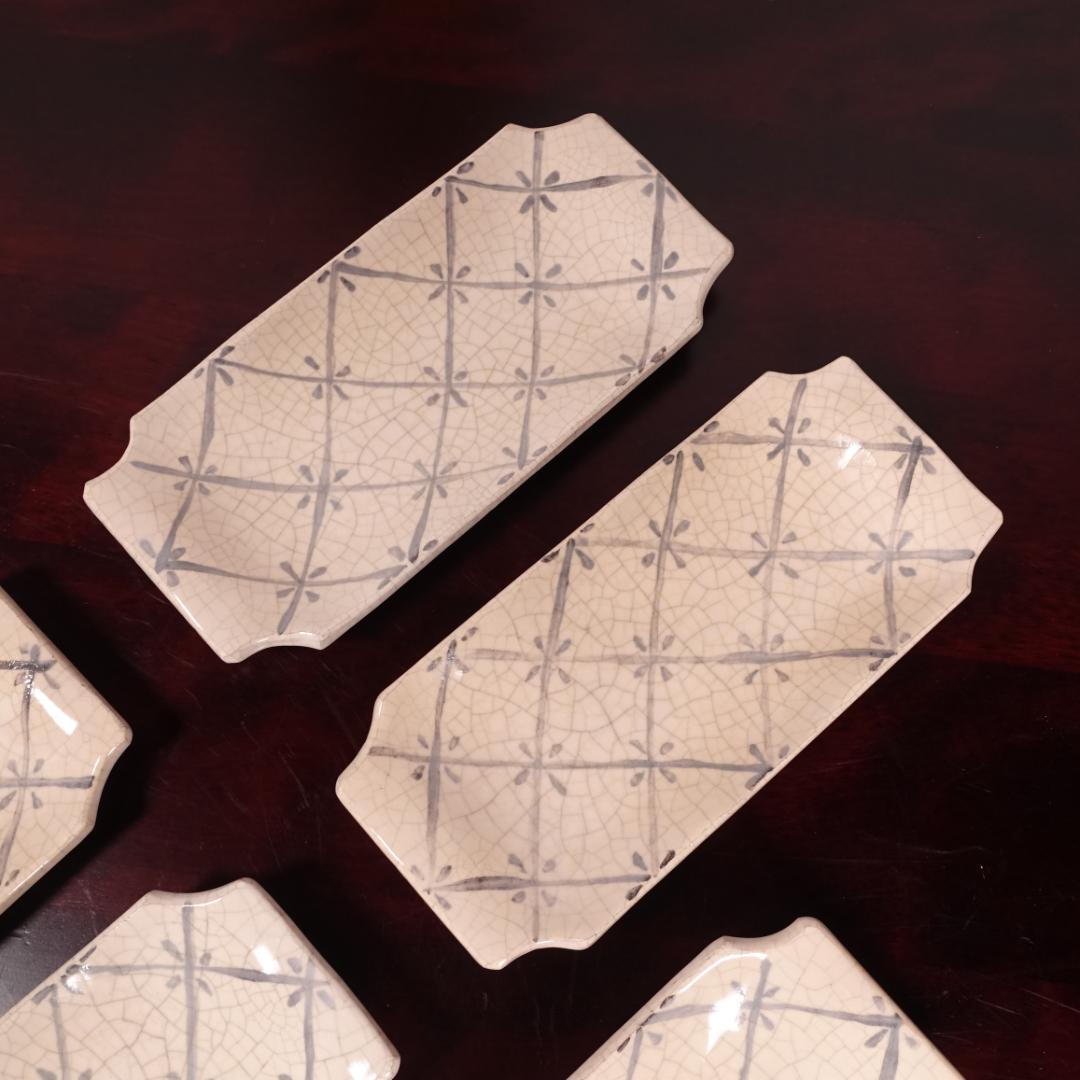 七世 吉向十三軒 吉向松月（蕃斎）古文 平向付 共箱 北大路魯山人写の器