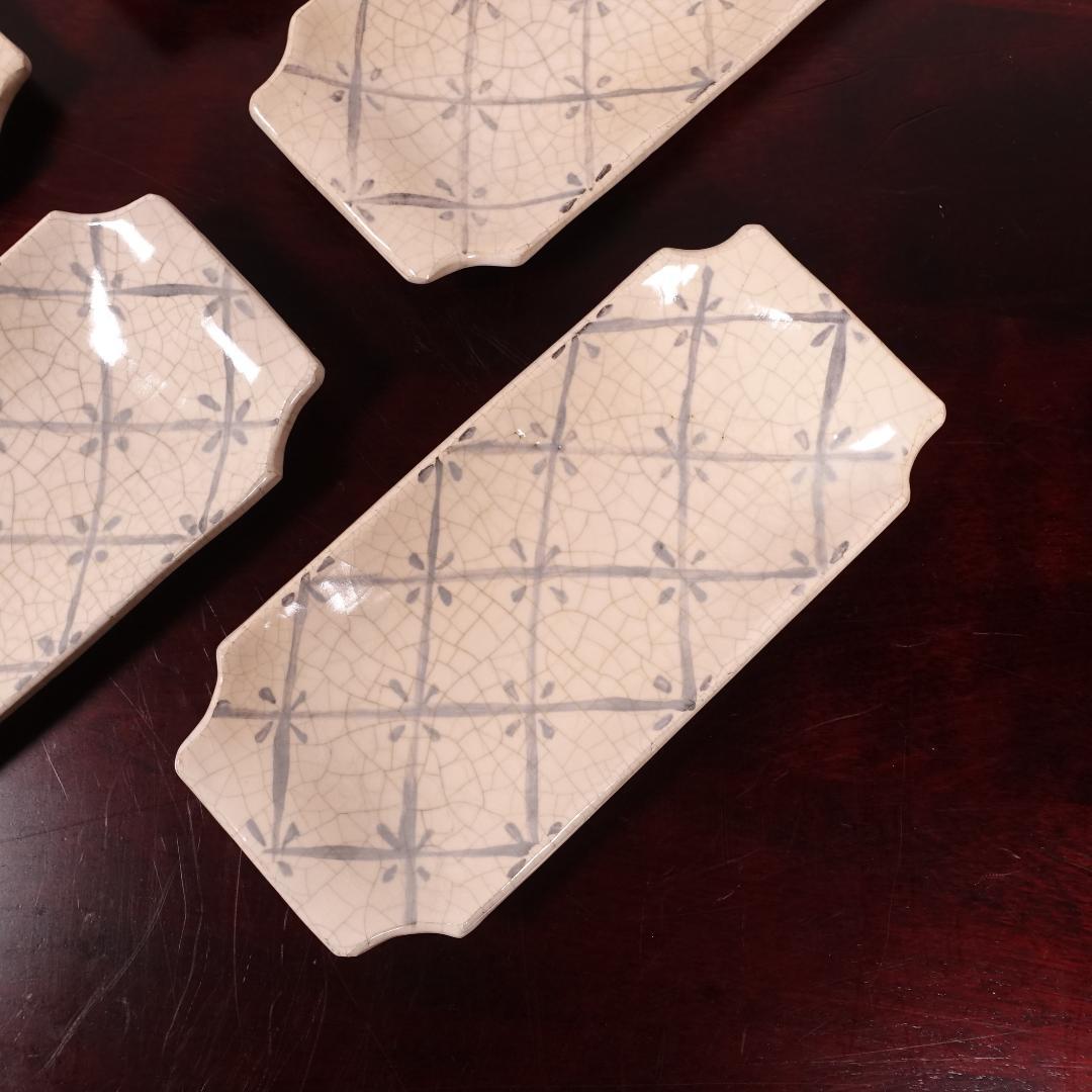 七世 吉向十三軒 吉向松月（蕃斎）古文 平向付 共箱 北大路魯山人写の器