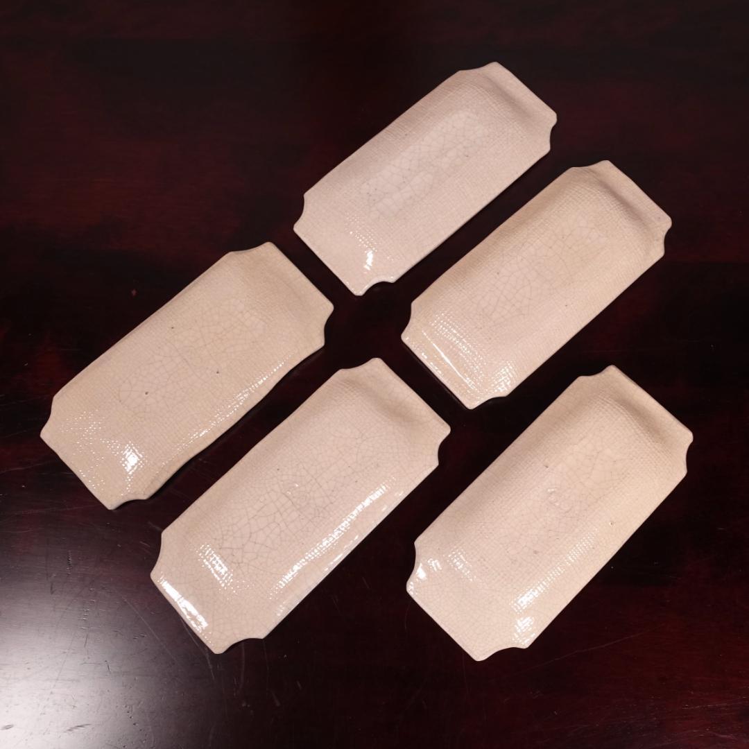 七世 吉向十三軒 吉向松月（蕃斎）古文 平向付 共箱 北大路魯山人写の器