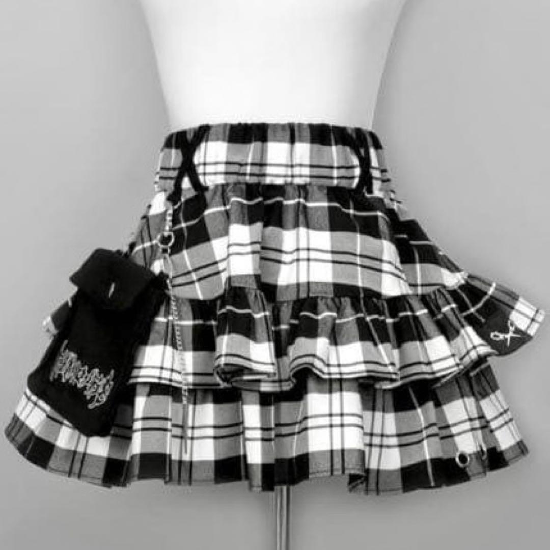 DimMoire PUNKフリルミニスカート チェック