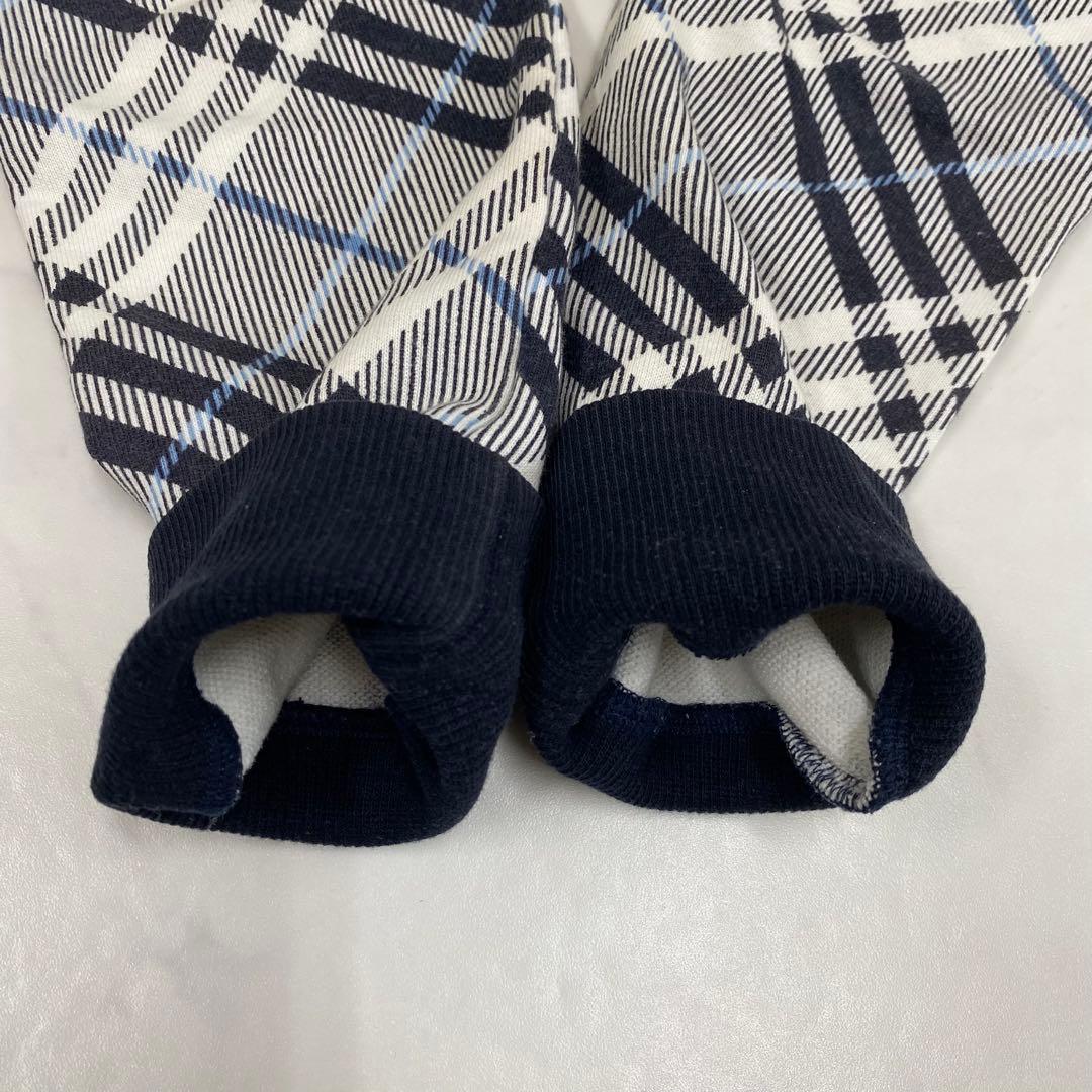 希少★バーバリーブルーレーベル ジップアップパーカー ノバチェック ロゴ刺繍38