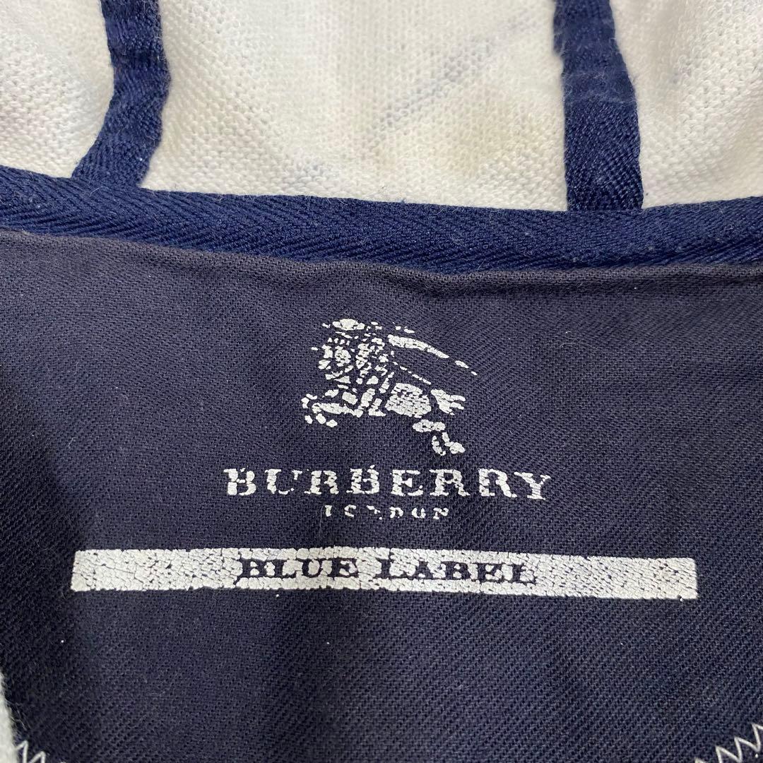 希少★バーバリーブルーレーベル ジップアップパーカー ノバチェック ロゴ刺繍38