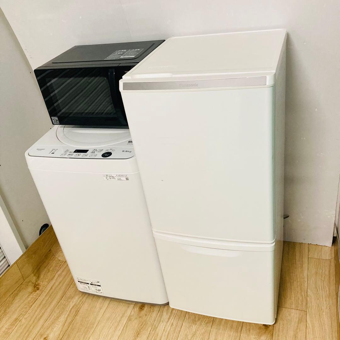 少し傷有りお買い得有名メーカーブランド一人暮らし家電セット❗️大阪近郊配送無料