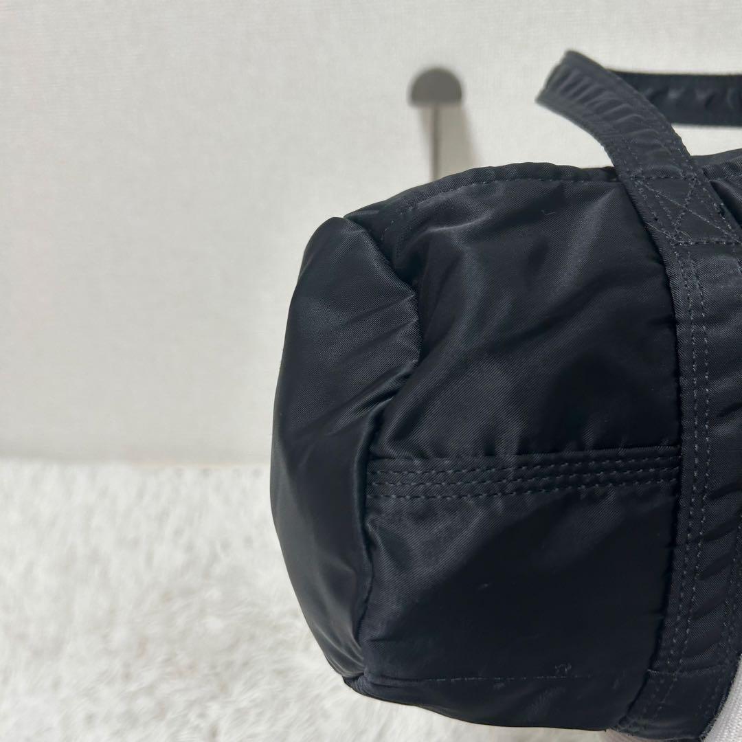 【美品✨人気商品/タンカー】ポーター　ドラムバッグ　ミニボストン　ブラック　S