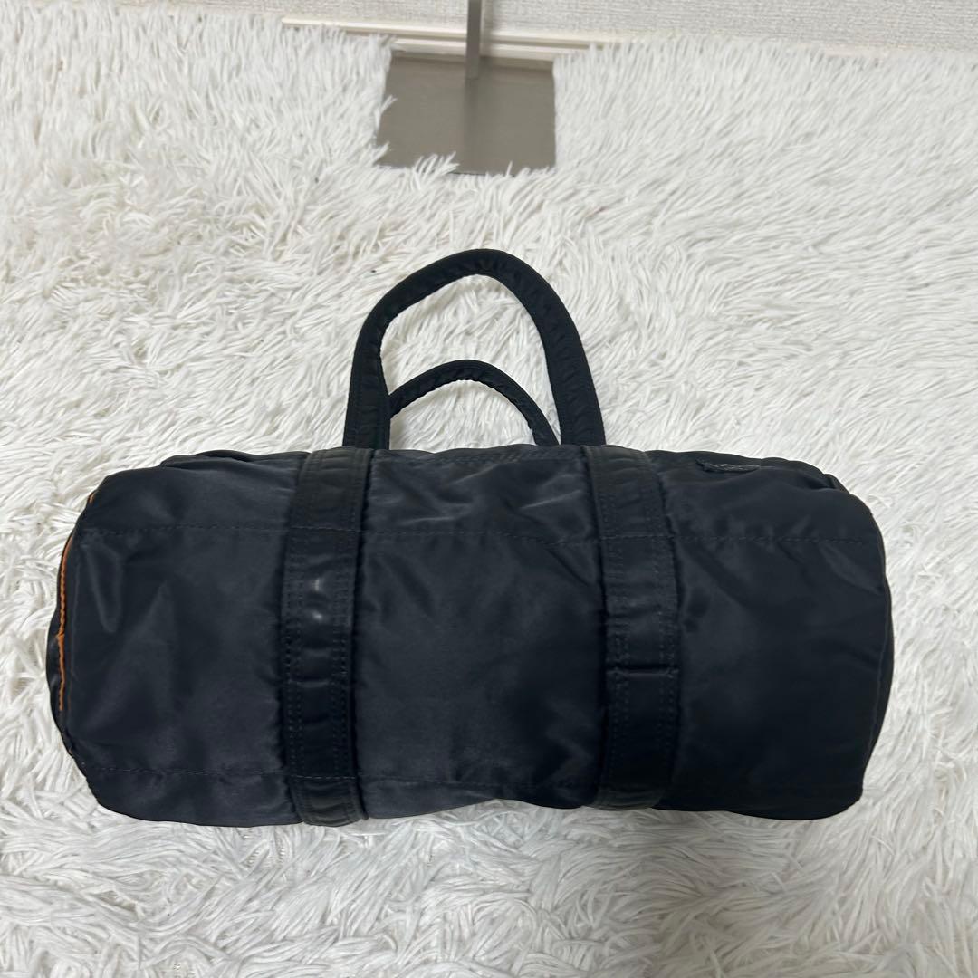 【美品✨人気商品/タンカー】ポーター　ドラムバッグ　ミニボストン　ブラック　S