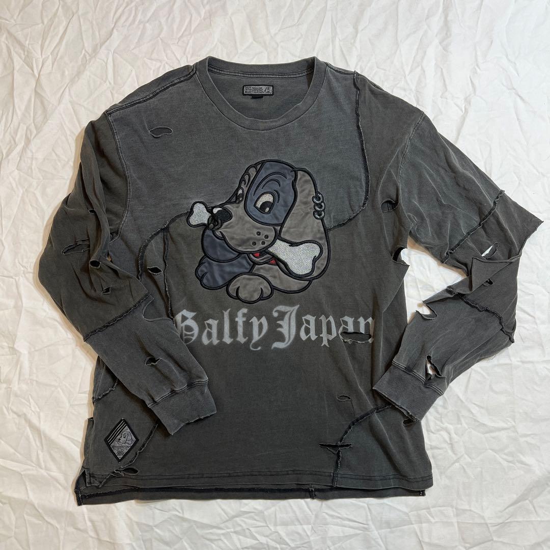 ガルフィー GALFY ロンT ツギハギ　ゾンビtシャツ L