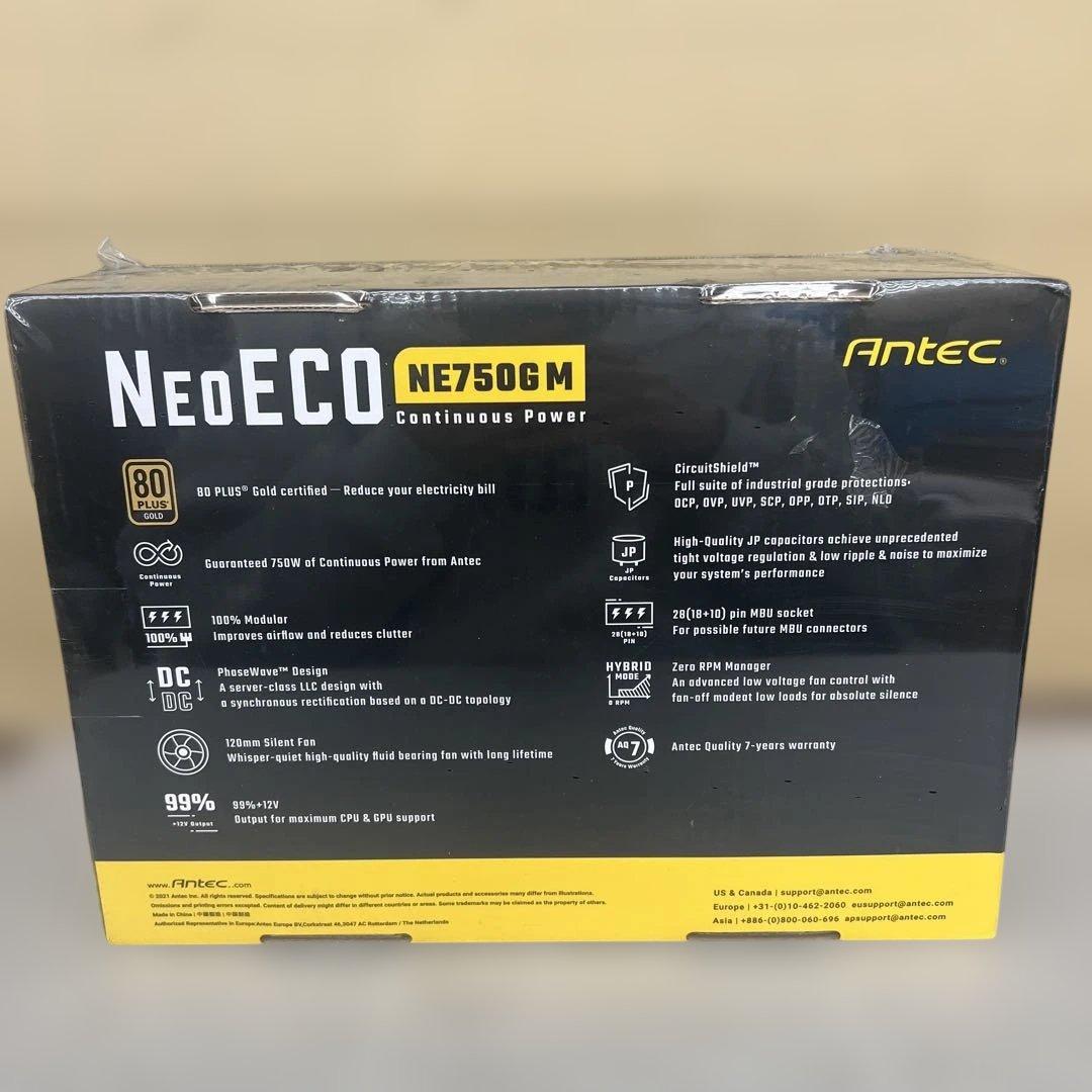 602002 ANTEC 80PLUS 電源ユニット「NE750G M 」