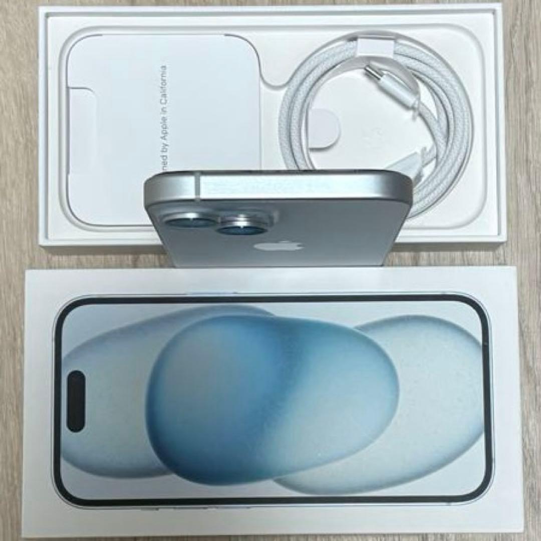 新品近いバッテリー容量100% iPhone15 128GB SIMフリー 本体