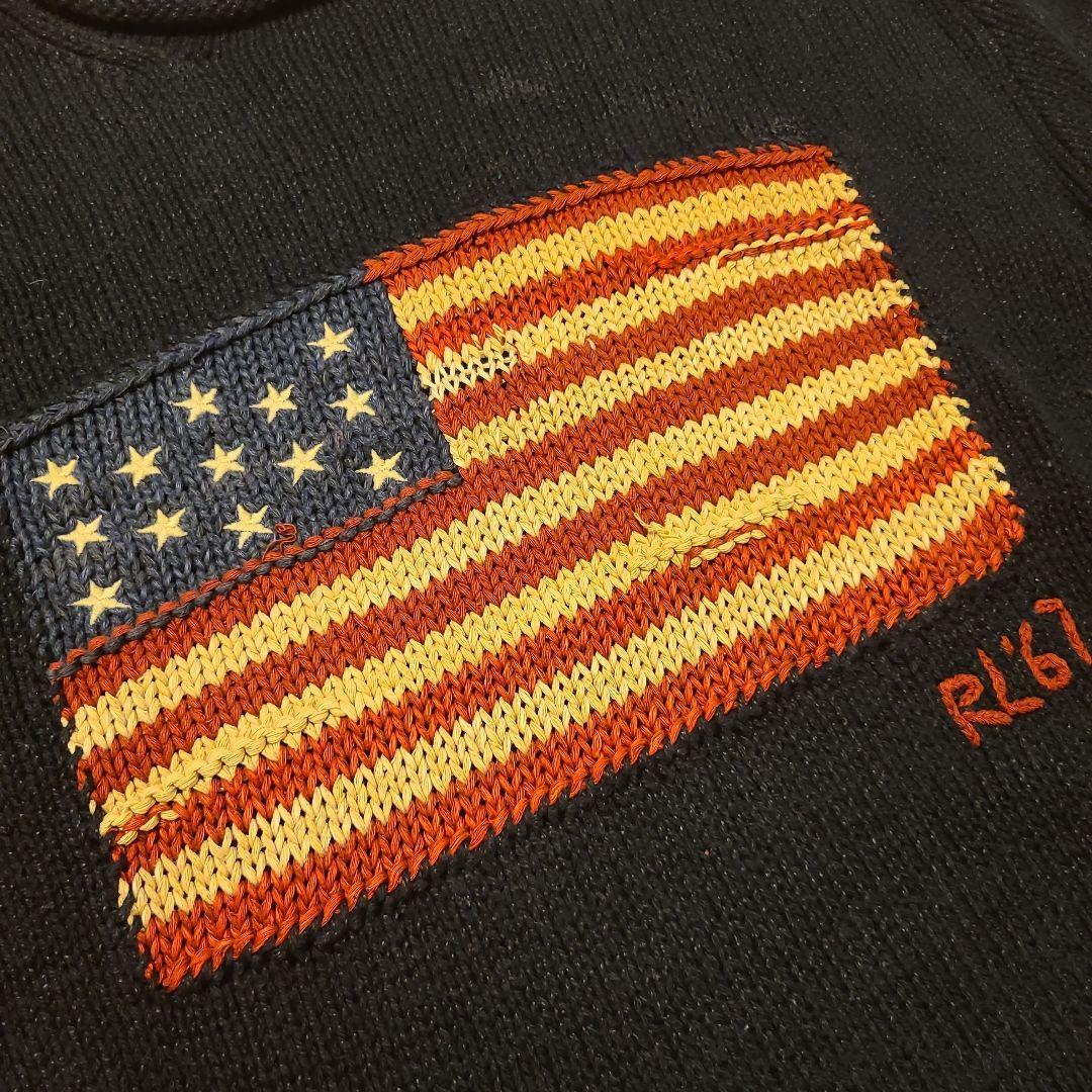 【希少】Polo by RALPH LAUREN 星条旗 ニット セーター