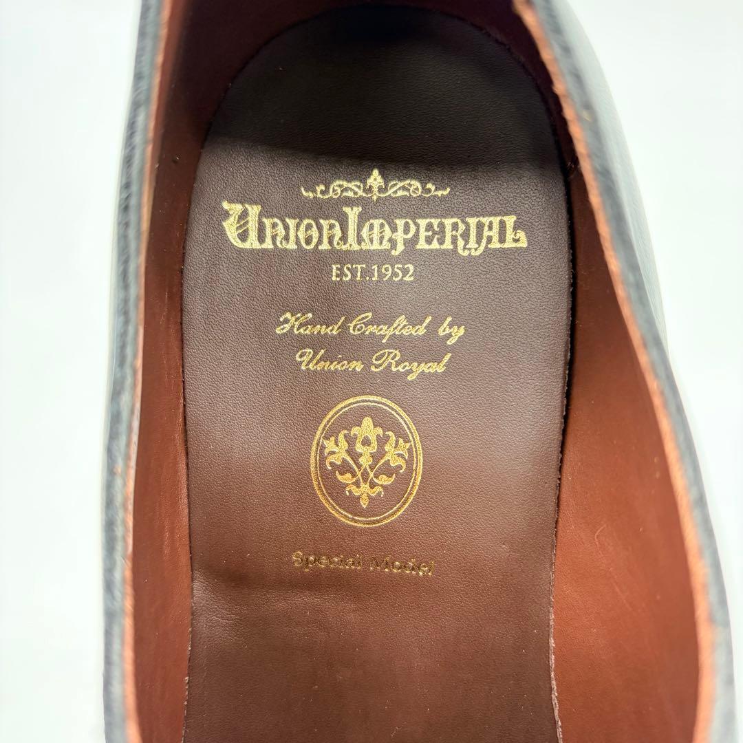 【展示品】ユニオンインペリアル ストレートチップ US8.5 ブラック 内羽根