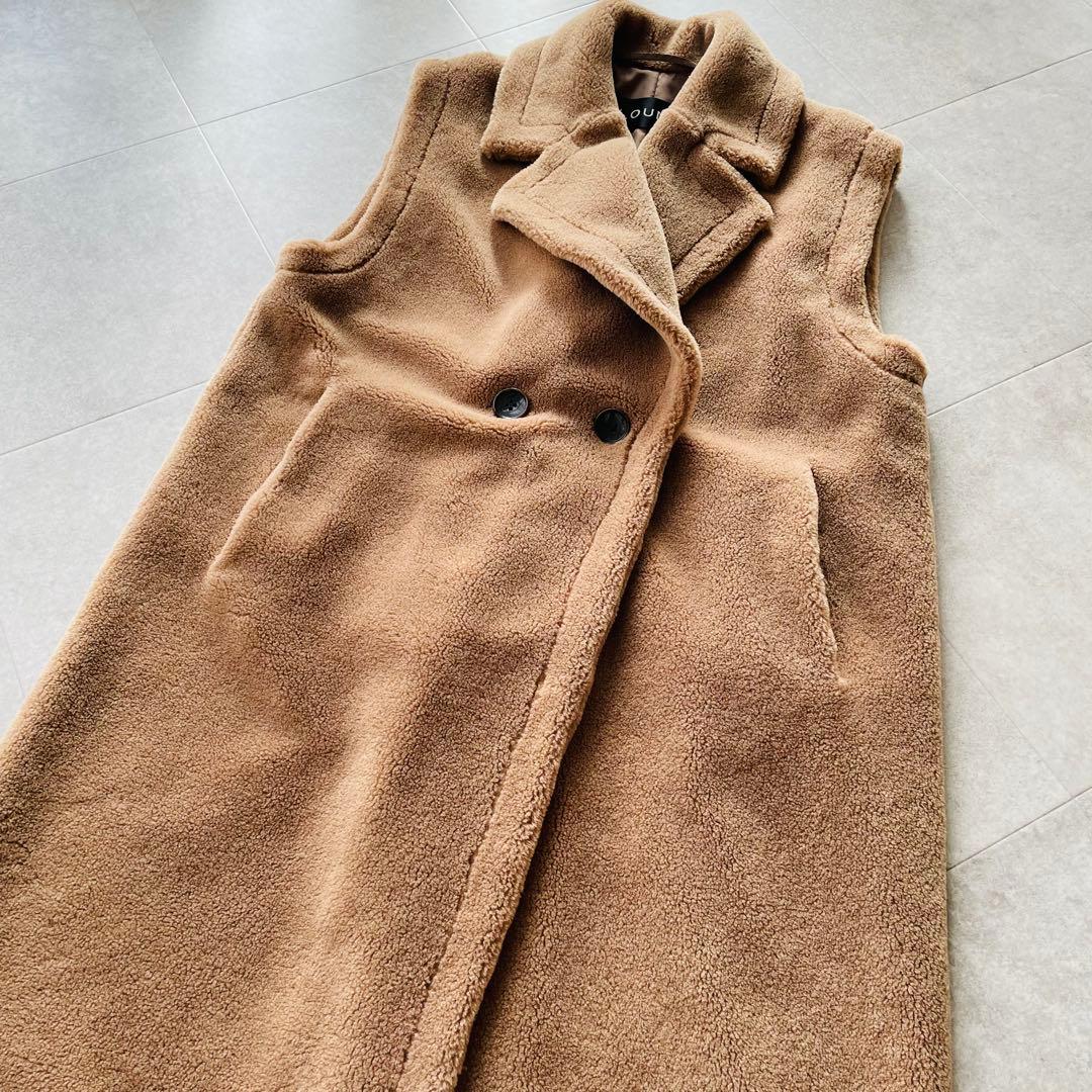 LOUNIE ルーニー　ダブルブレスト　ロングコート　ジレ　38 Mサイズ