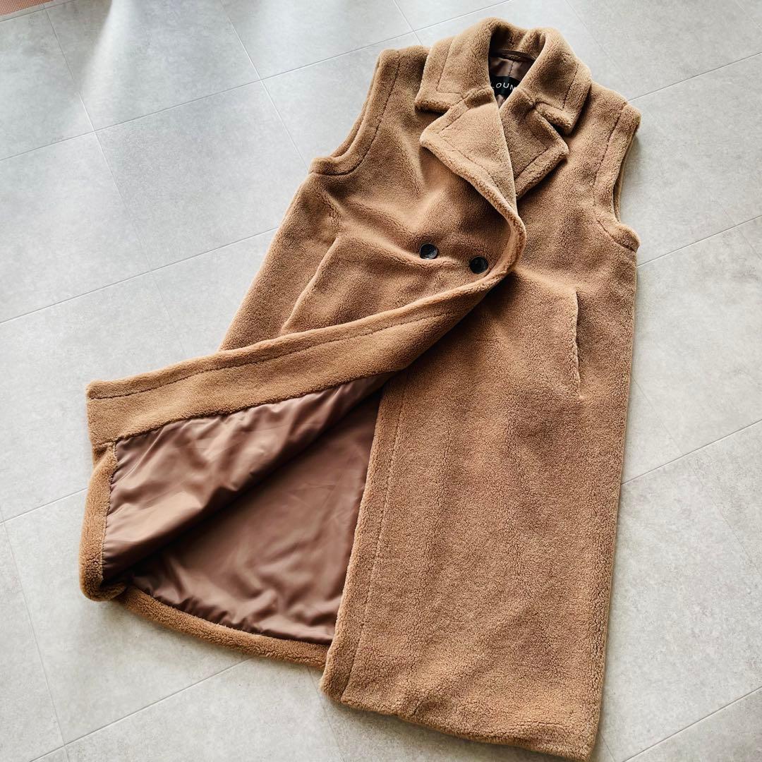LOUNIE ルーニー　ダブルブレスト　ロングコート　ジレ　38 Mサイズ