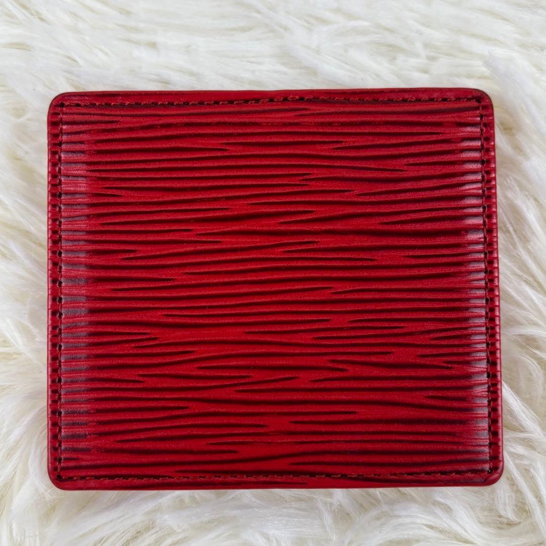 美品！ルイヴィトン エピ ポルトモネワット ケース 赤 レッド