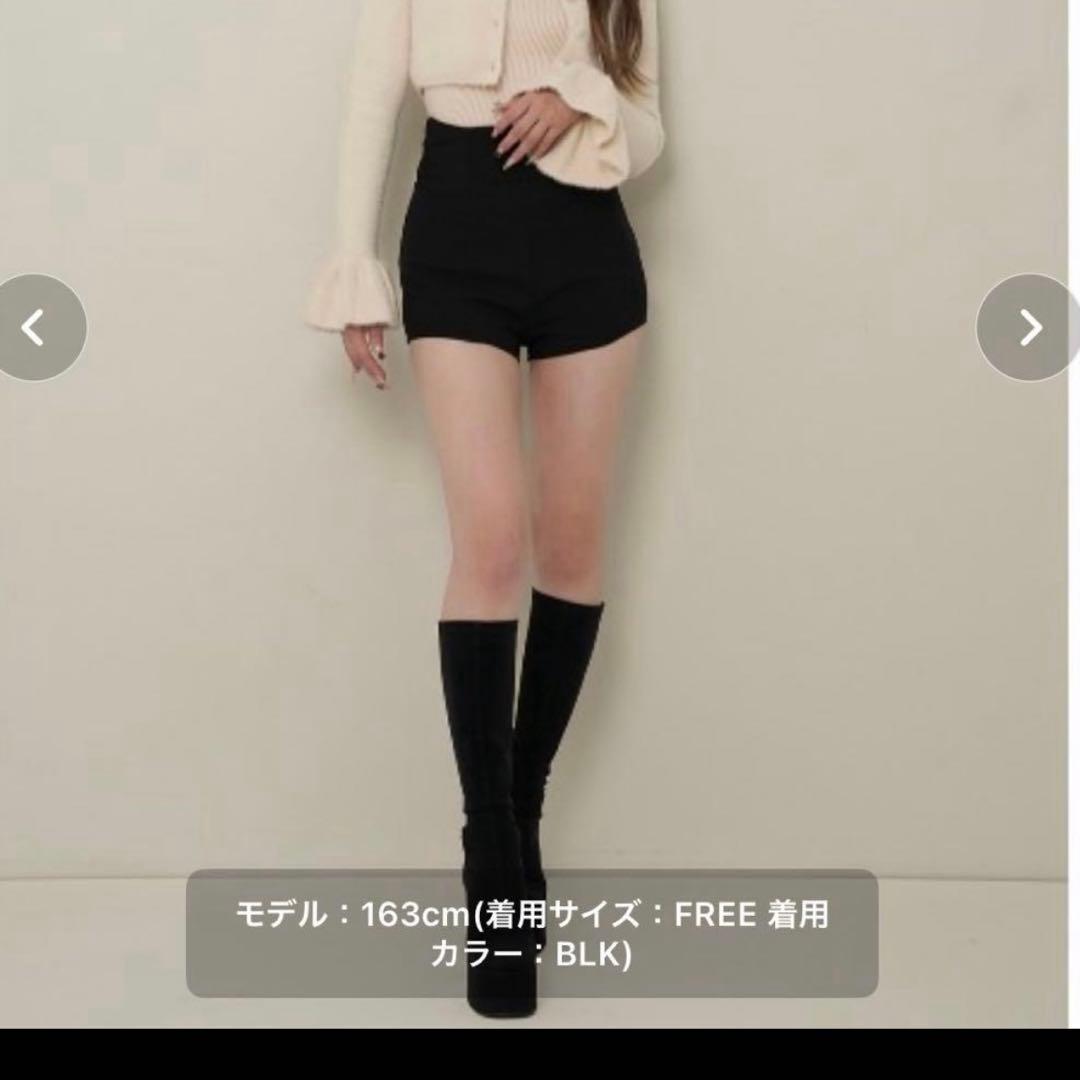 Darich 美シルエットショートパンツブラックfree 新品未使用タグ付き