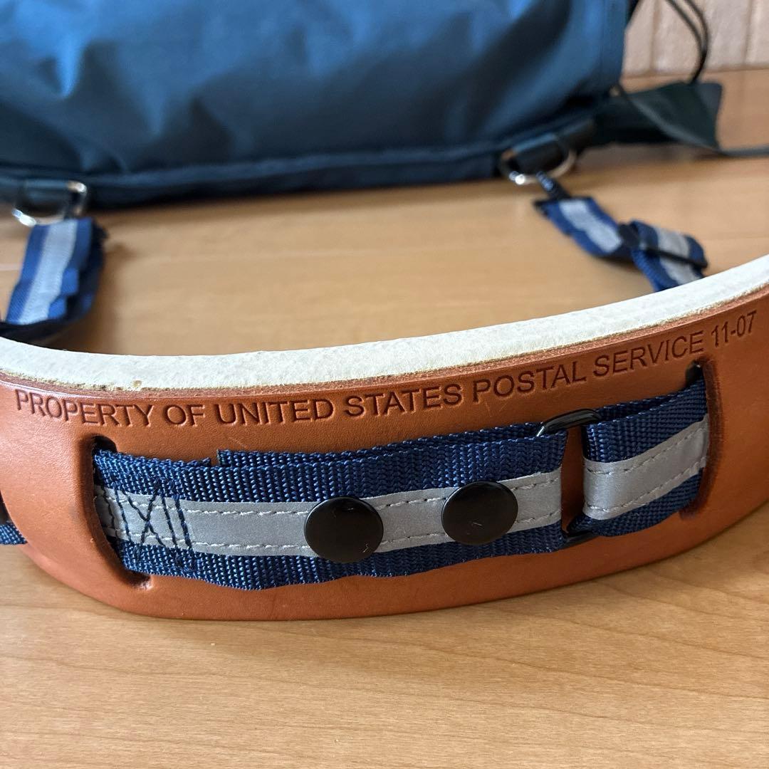 USPS 米国郵便公式配達用 メッセンジャーバッグ ナイロン製 リフレクター付