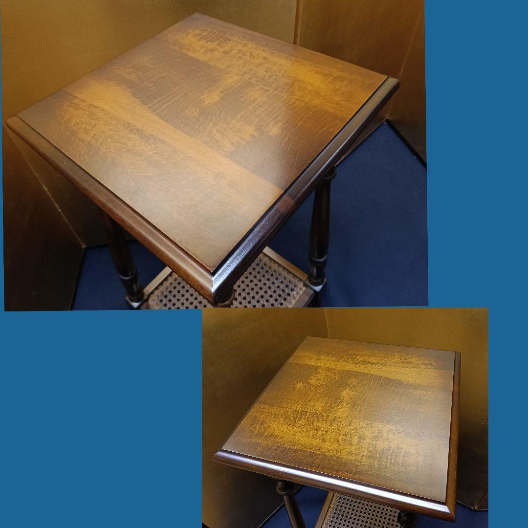 ドロンAM15 カリモク コロニアル 飾台 電話代 花台 昭和レトロ サイ