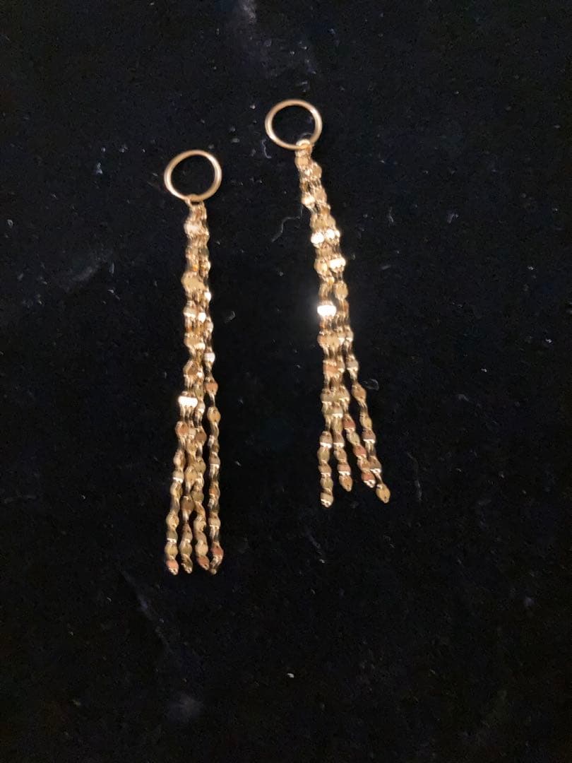 GSTV 純金　ミニペタル4連チャーム