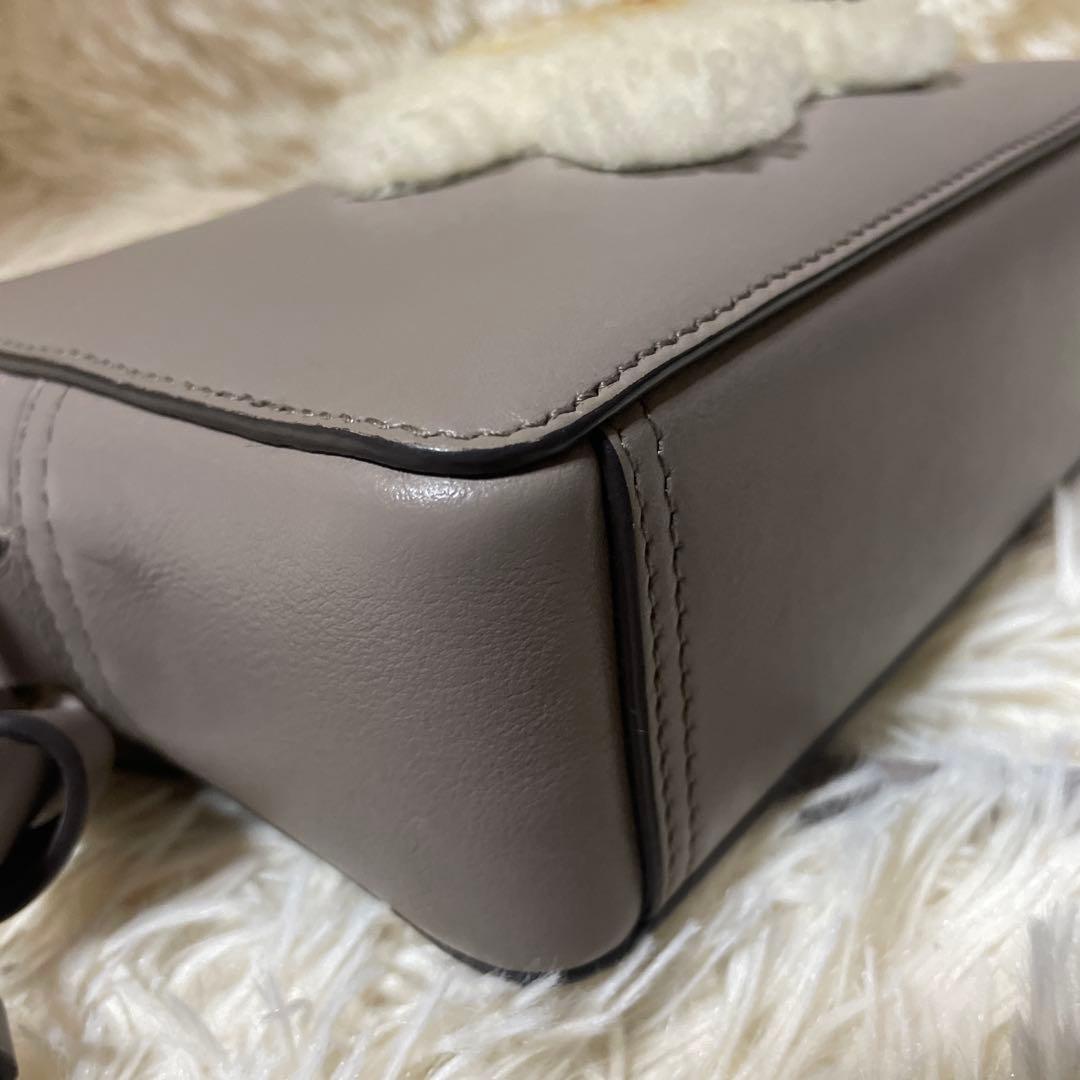 極美品　アニヤハインドマーチ　ショルダーバッグ　目玉焼き　グレージュ　ファー