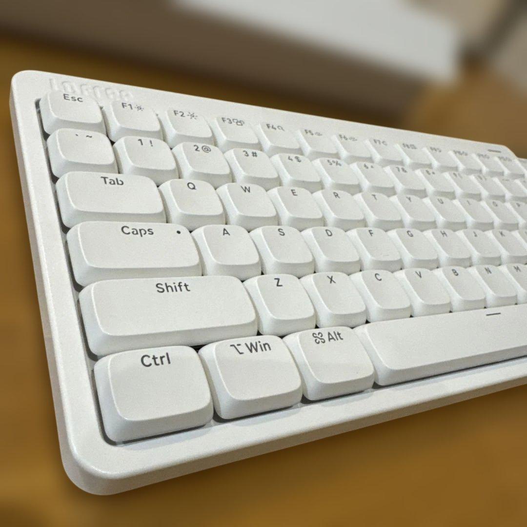 Lofree Flow Lite 84 ホワイト US配列 ロープロキーボード