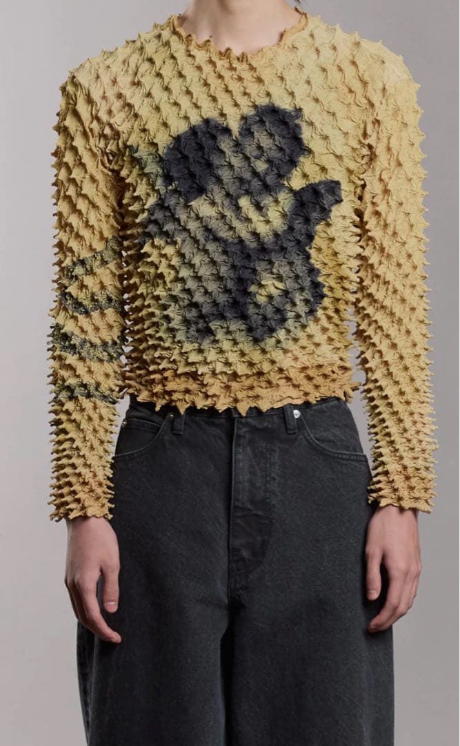 トップス 25aw MASU SPIKY ANGEL TOPS YELLOW 48